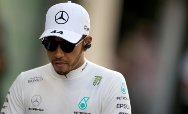 ABU DHABI, UNITED ARAB EMIRATES - DECEMBER 01: Lewis Hamilton of Great Britain and Mercedes GP prepares to drive on the grid before the F1 Grand Prix of Abu Dhabi at Yas Marina Circuit on December 01, 2019 in Abu Dhabi, United Arab Emirates. (Photo by Charles Coates/Getty Images)